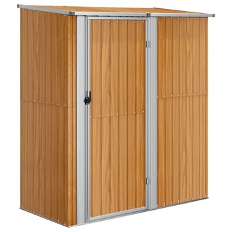 Tuinschuur 180,5x97x209,5 cm gegalvaniseerd staal bruin 8720286512753 2