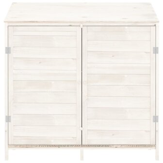 Tuinschuur 102x52x112 cm massief vurenhout wit 8720286996447 3