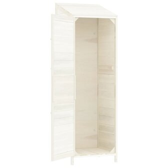 Tuinschuur 55x52x174,5 cm massief vurenhout wit 8720286996485 7
