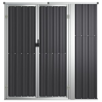 Tuinschuur 161x89x161 cm gegalvaniseerd staal antracietkleurig 8720286512869 3