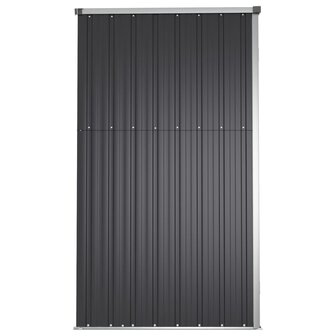 Tuinschuur 225x89x161 cm gegalvaniseerd staal antracietkleurig 8720286512906 5