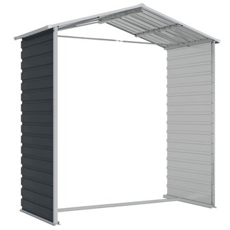 Tuinschuur 191x130x198 cm gegalvaniseerd staal antracietkleurig 8720845894542 9