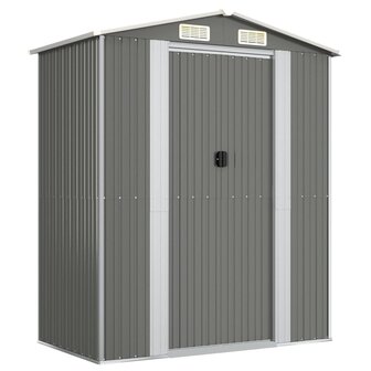 Tuinschuur 192x108x223 cm gegalvaniseerd staal lichtgrijs 8720287178187 2