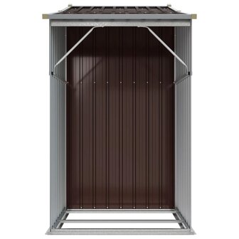 Tuinschuur 277x93x179 cm gegalvaniseerd staal bruin 8720845896782 5