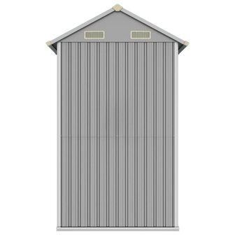 Tuinschuur 192x152,5x237 cm gegalvaniseerd staal lichtgrijs 8720845888893 5