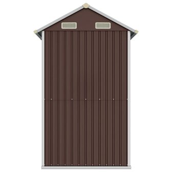 Tuinschuur 192x152,5x237 cm gegalvaniseerd staal bruin 8720845888916 5