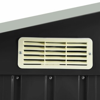 Tuinschuur met rek 205x130x183 cm ijzer antraciet 8719883757483 6