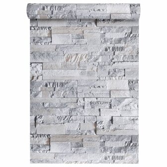 Behang 3D steen-look grijs en bruin 8720845942939 5