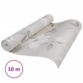 Behang 3D bloemenpatroon grijs 8720845943080 3