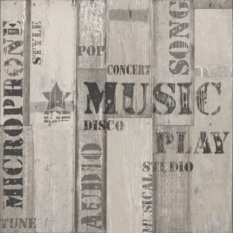 Urban Friends &amp; Coffee Behang houten planken grijs en zwart 8022560056343 1
