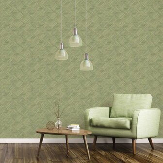 Evergreen Behang Wicker Natural groen 8022560073555 1