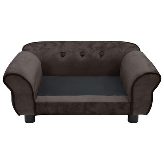 Hondenbank 72x45x30 cm pluche bruin 3