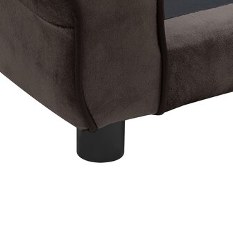 Hondenbank 72x45x30 cm pluche bruin 7