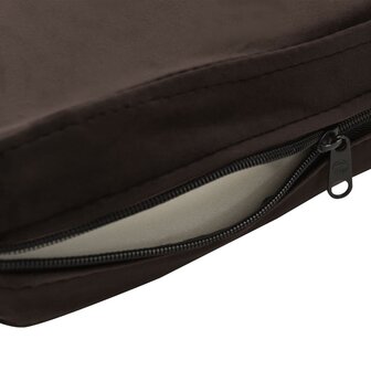 Hondenbank 72x45x30 cm pluche bruin 8