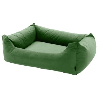Madison Hondenbed Velvet 80x67x22 cm groen 1