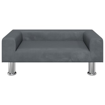 Hondenmand 70x45x26,5 cm fluweel donkergrijs 3