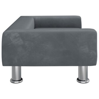 Hondenmand 70x45x26,5 cm fluweel donkergrijs 4
