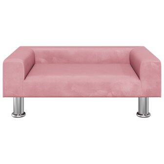 Hondenmand 70x45x26,5 cm fluweel roze 3