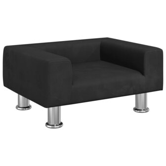 Hondenmand 50x40x26,5 cm fluweel zwart 2