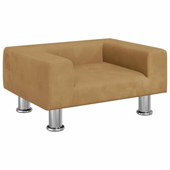 Hondenmand 50x40x26,5 cm fluweel bruin 2