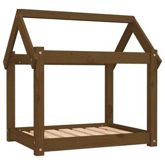 Hondenmand 71x55x70 cm massief grenenhout honingbruin 2