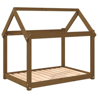 Hondenmand 101x70x90 cm massief grenenhout honingbruin 2