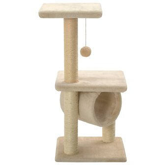 Kattenkrabpaal met sisal krabpalen 65 cm beige 3