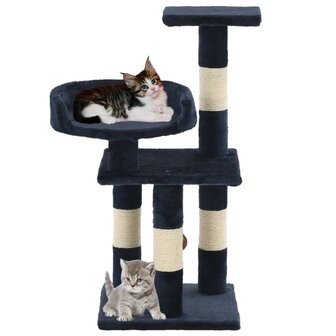 Kattenkrabpaal met sisal krabpalen 65 cm blauw 2