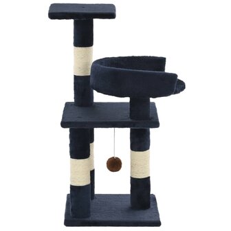Kattenkrabpaal met sisal krabpalen 65 cm blauw 3