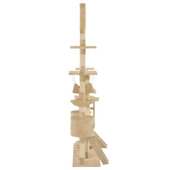 Kattenkrabpaal met sisal krabpalen 230-250 cm beige 3