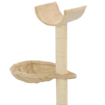Kattenkrabpaal met sisal krabpalen 105 cm beige 4