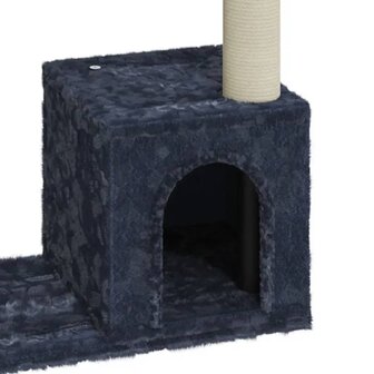 Kattenmeubel met sisal krabpalen 70 cm donkergrijs 5