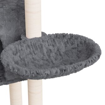 Kattenmeubel met sisal krabpalen 108,5 cm donkergrijs 7
