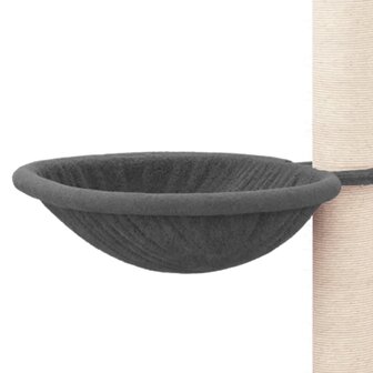 Kattenmeubel met sisal krabpalen 94,5 cm donkergrijs 6