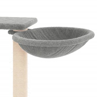Kattenmeubel met krabpalen 82 cm lichtgrijs 7