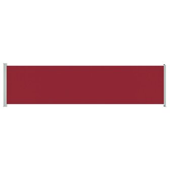 Tuinscherm uittrekbaar 600x160 cm rood 2