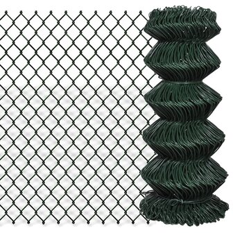 Gaashek 0,8x15 m staal groen 1