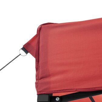 Partytent inklapbaar pop-up 292x292x315 cm bordeauxrood 7