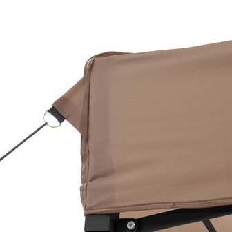 Partytent inklapbaar pop-up 292x292x315 cm bruin 7