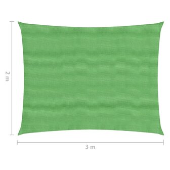 Zonnezeil 160 g/m&sup2; 2x3 m HDPE lichtgroen 6