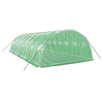 Tuinkas met stalen frame 32 m&sup2; 8x4x2 m groen 6