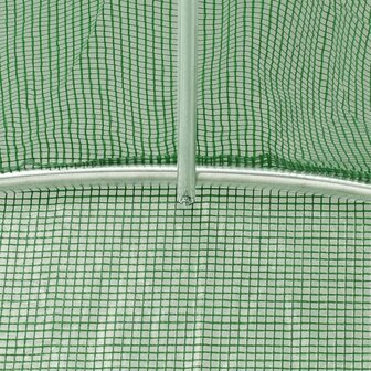 Tuinkas met stalen frame 32 m&sup2; 8x4x2 m groen 9