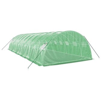 Tuinkas met stalen frame 40 m&sup2; 10x4x2 m groen 6