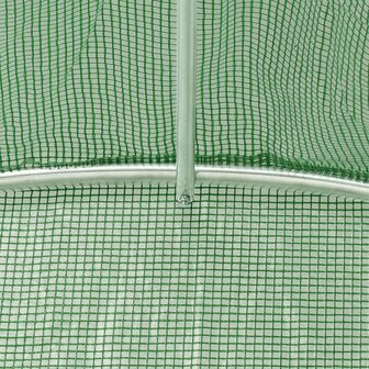 Tuinkas met stalen frame 40 m&sup2; 10x4x2 m groen 9