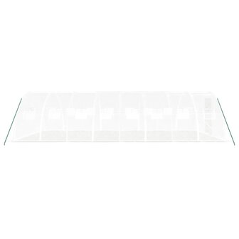 Tuinkas met stalen frame 32 m&sup2; 8x4x2 m wit 5