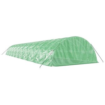 Tuinkas met stalen frame 100 m&sup2; 20x5x2,3 m groen 6
