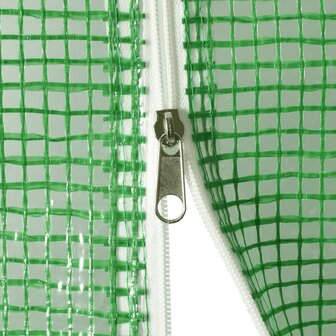 Tuinkas met stalen frame 100 m&sup2; 20x5x2,3 m groen 7