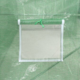 Tuinkas met stalen frame 100 m&sup2; 20x5x2,3 m groen 10