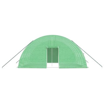 Tuinkas met stalen frame 24 m&sup2; 6x4x2,85 m groen 4