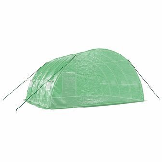 Tuinkas met stalen frame 24 m&sup2; 6x4x2,85 m groen 6
